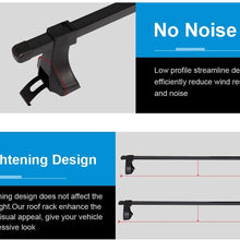 ECCPP Adjustable 48" Roof Rack Crossbars Luggage Cargo Carrier Rails Fit for 2007 2015 for Ford F-150,2006-2007 2015 for Ford F-350,2007 2012 2016 for Ford F-350 Super Duty,Aluminum Cargo Rack