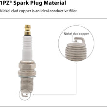 1PZ BKR-X02 Removable Terminal Nut Spark Plug for Polaris Trail Boss 330 Trail Boss 325 2000 2001 2003 2004 2005 2006 2007 2008 2009 2010 2011 (Pack of 2)