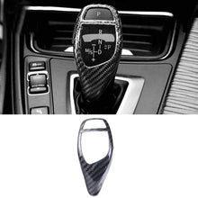 Bluecow Carbon Fiber Gear Shift Knob Cover Trim, Replacement Accessories for BMW F01 F02 F07 F10 F11 F15 F16 F18 F20 F21 F22 F23 F30 F32 F33 F34 F35 F36 E70 E71 E70M E71M