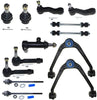 MILLION PARTS 13 Pcs Front Lower Upper Control Arm Ball Joints Outer Tie Rod End Link Sway Bar Suspension Kit K80942 K6541 K8987 ES3493T ES3488 K6536 K6534