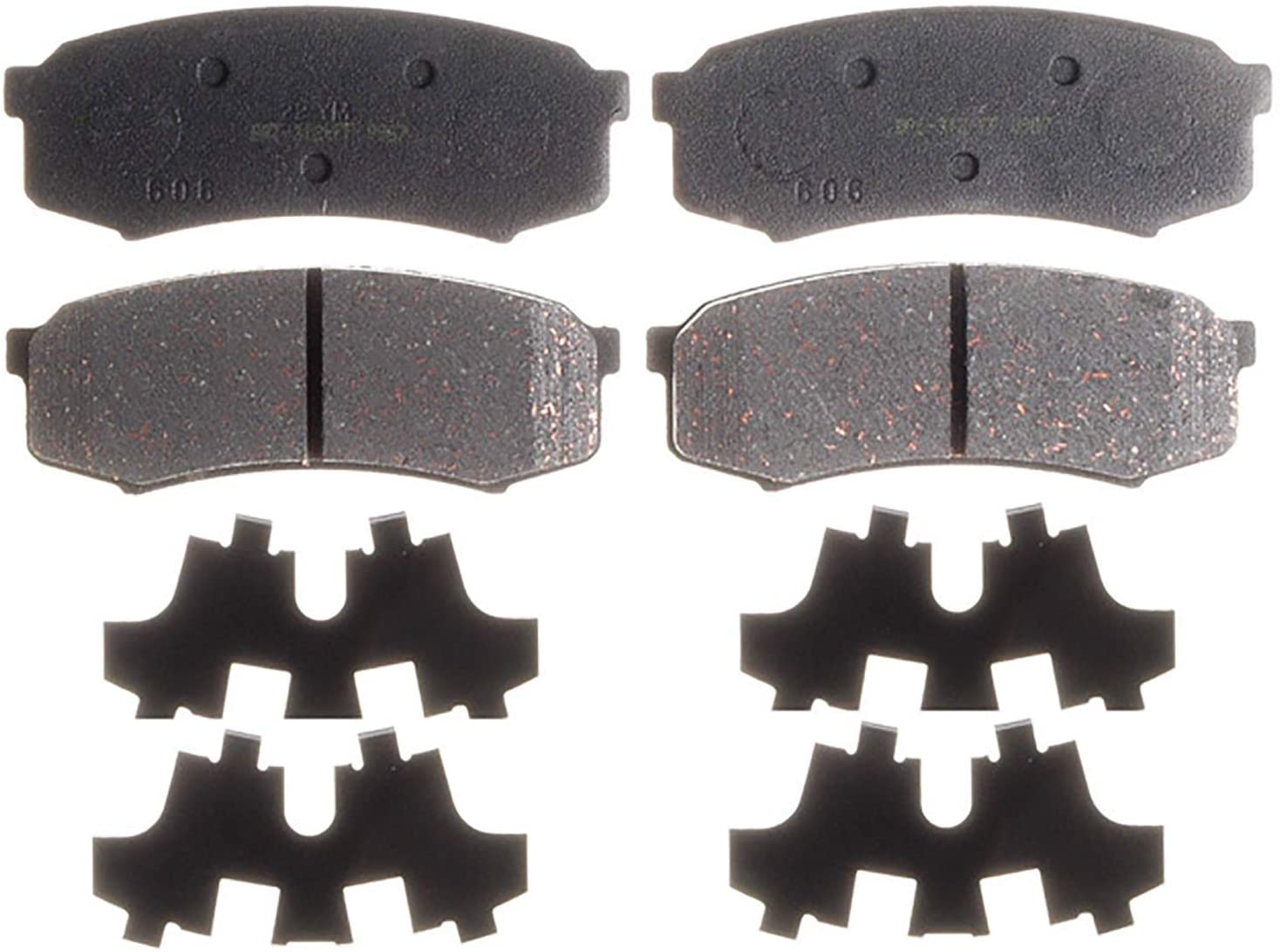 ACDelco Silver 14D606CH Ceramic Rear Disc Brake Pad Set