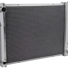 OzCoolingParts 68-87 Chevy & Oldsmobile & Pontiac Radiator, 3 Row Core Full Aluminum Radiator for 1968-1987 69 70 71 72 73 74 75 76 77 78 79 80 85 86 Chevy Camaro Chevelle Nova and Many Cars