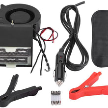 Keenso Portable Car Heater, Fast Heating Defroster Defogger 12V Auto Ceramic Heater Cooling Fan 2-Outlet