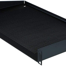 R1194 Rack Shelf Black Steel (3U, Non-Vented)