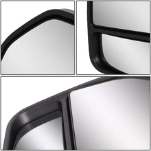 Pair Black Manual Telescoping Folding w/LED Turn Signal Rear View Side Towing Mirrors Replacement for Ford F150 04-14