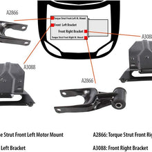 DNJ MMK1037 Complete Engine Motor & Transmission Mount Kit for 2000-2005 / Chevrolet/Impala / 3.8L