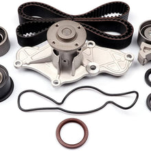 Engine Timing Belt Kit,ECCPP Automotive Replacement Timing Parts Set with Water Pump for 1995-2002 for Mazda 626 Millenia for Ford Probe 2.5L