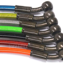 Ruizhi Motorcycle Dirt Bike Braided Steel Hydraulic Reinforce Brake Line Clutch Oil Hose Tube 700-1200mm (Black,1.3m)