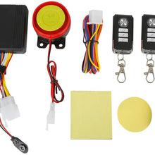 F FIERCE CYCLE 1 Set Motorcycle Scooter Bike Alarm System Engine Start Anti-Theft Security Remote Control with Connection Cable Battery 315MHz