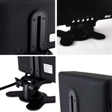 Pyle PLCMTR72 Weatherproof Rearview Backup Camera and Monitor Video System for Bus, Truck, Trailer and Van (2 Cams, 7'' Monitor, Dual DC 12-24V), Black