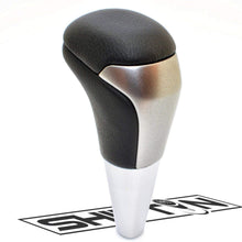 SHIFTIN Black Leather Gray Chrome Gear Shift Knob fit for Toyota Land Cruiser Fortuner Tundra and Lexus LX (Black Leather / Gray Chrome)