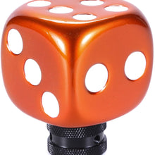 Bashineng Stick Shifter Knob Dice Style Gear Shift Head for Most Manual Automatic Cars (Red)