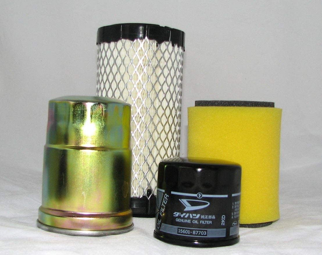 Kawasaki DIESEL 2510, 3010, 4000, & 4010 Mule Complete Filter Kit (Oil, Air & Fuel)