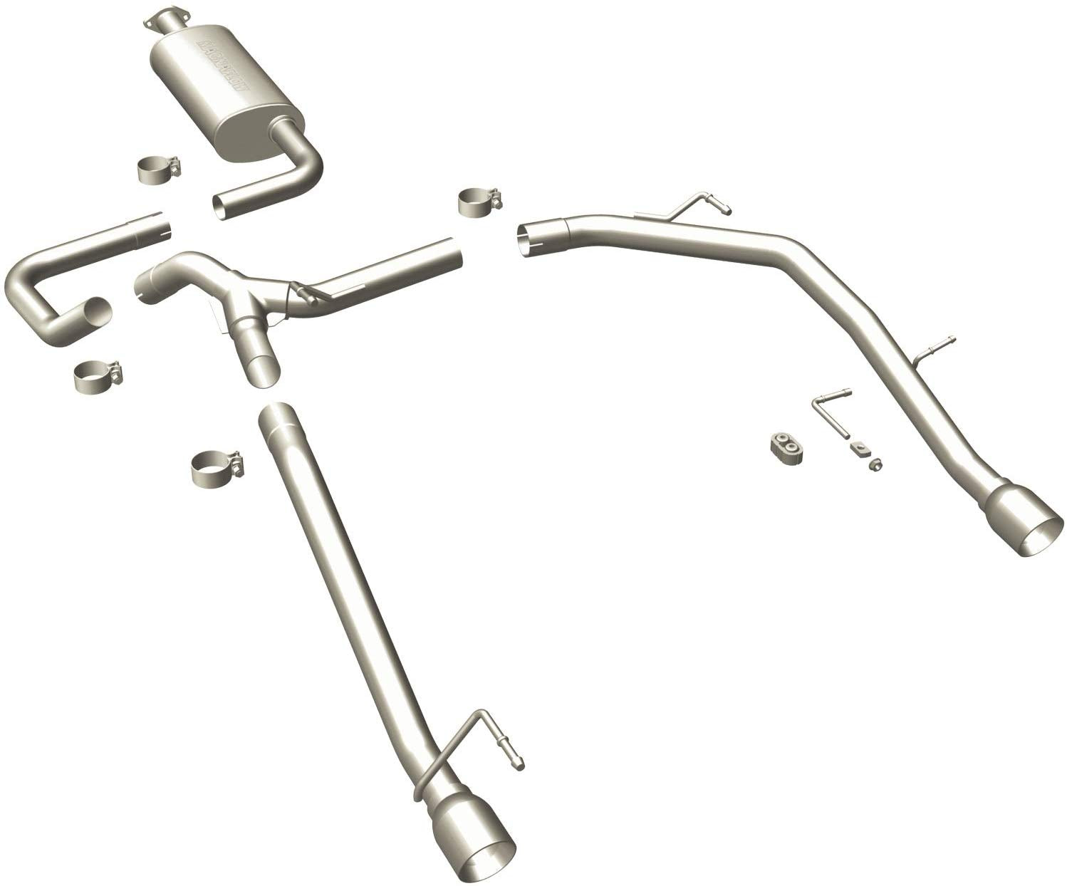 MagnaFlow 15495 Large Stainless Steel Performance Exhaust System Kit