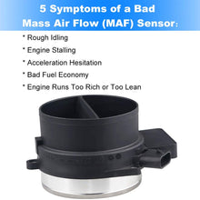 JDMON AF10043 Mass Air Flow Sensor Meter MAF for Chevy Silverado/Suburban 1500/2500/Tahoe, for Cadillac Escalade ESV/EXT 5.3L/ 6.0L,for GMC Sierra 1500/Yukon/Envoy,Replaces 25168491, 25318411,15904068