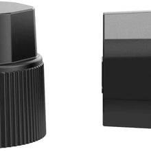 BASIKER R134a Air Conditioning Valve Caps, A/C Service Charging Port Caps 13mm Low Side & 16mm High Side Plastic Covers