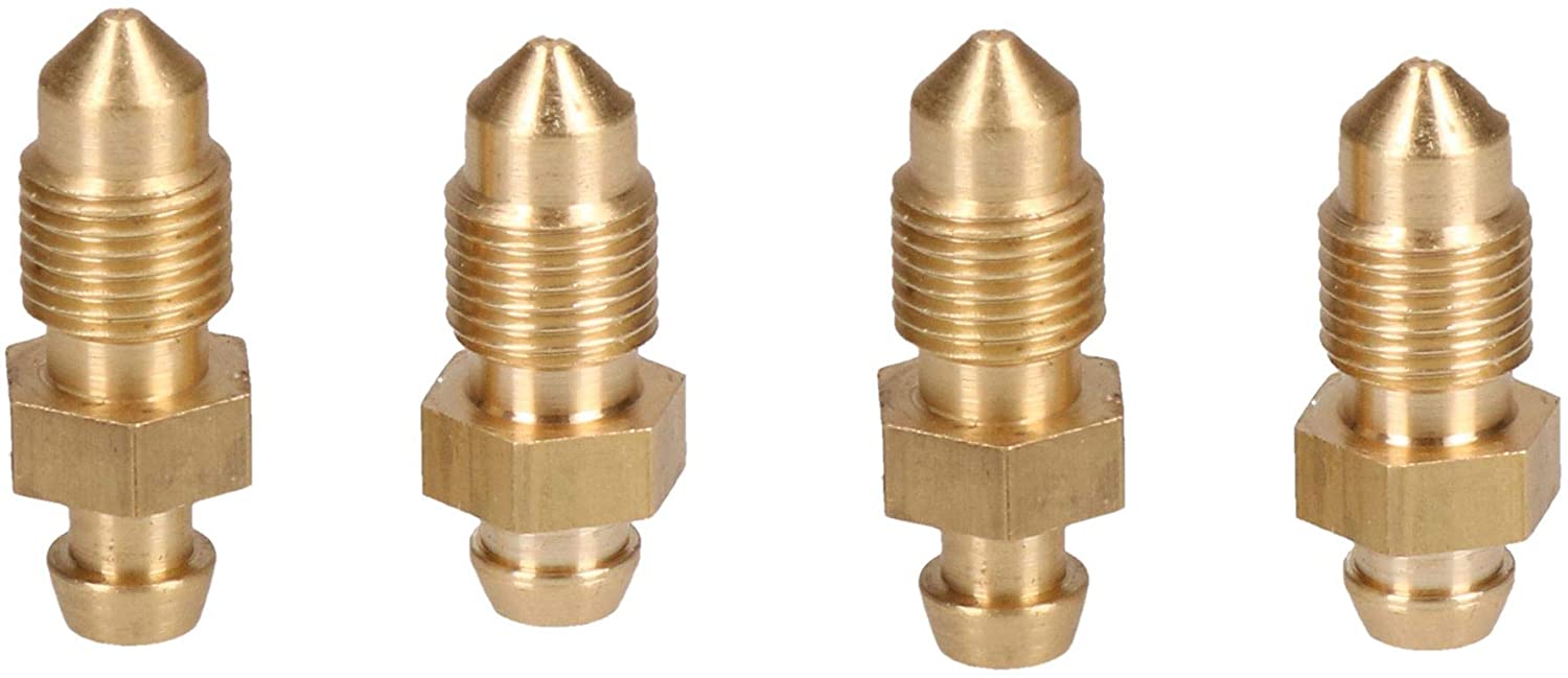 AB Tools Brass Brake Caliper Bleeding Bleed Nipple Screw Bleedscrew M10 x 1mm 4pc