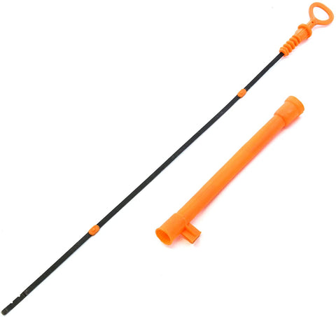 Red Hound Auto Oil Dipstick and Funnel Tube Set Compatible with VW Volkswagen (Jetta Beetle 1999-2005 and 1999-2006 Golf) 2.0L Engines