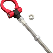 MG Pro-industry Front & Rear Bumper Folding Ring Screw on Type Tow Hook for Honda S2000 ap1 /ap2 2000-2009,Jazz 2001–2007 (Red)