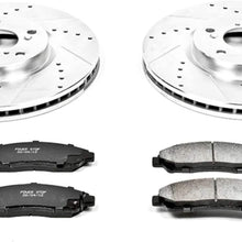 Power Stop K5370 Front Z23 Evolution Brake Kit with Drilled/Slotted Rotors and Ceramic Brake Pads