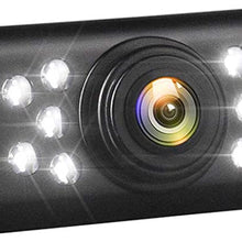 Car Backup Camera HD Night Vision Rear View Camera with 9 LED Lights, Font & Back Camera, Wide View Angle, IP69K Waterproof Reverse Camera for Cars,SUV,Trucks,RV, Pickup