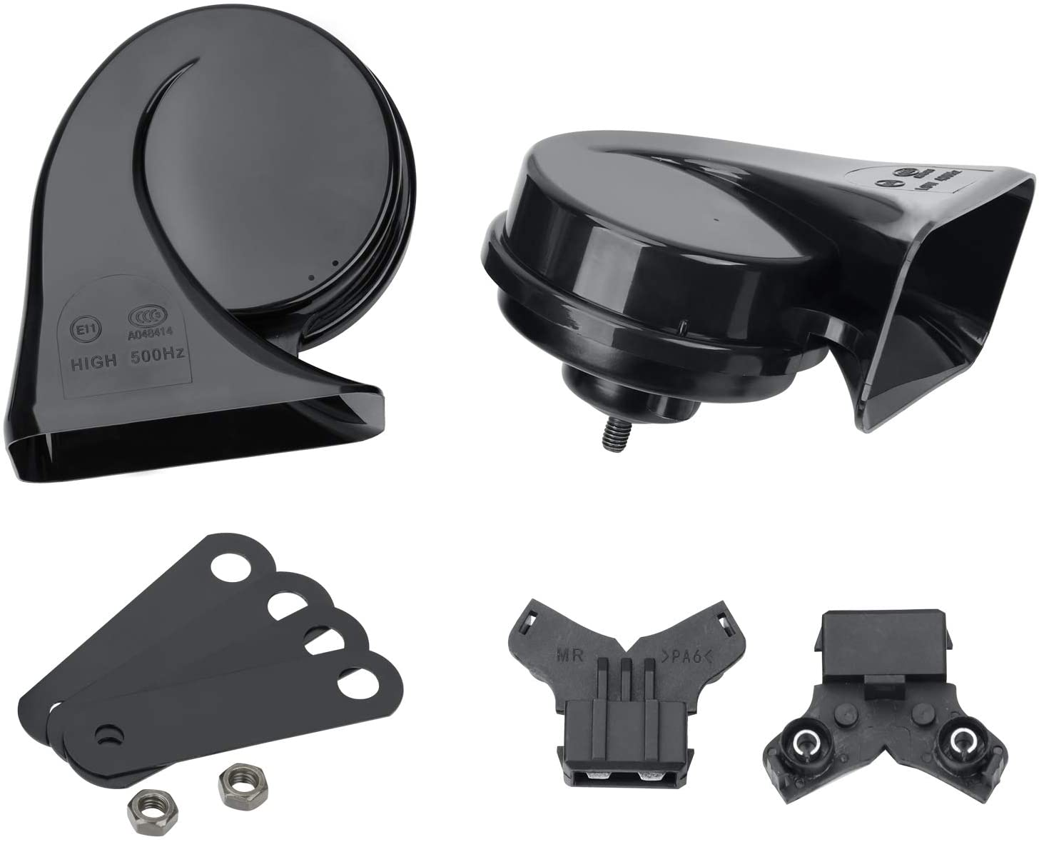 SEINECA Car Horn Compatible with Toyota,12V Waterproof Snail Horn 110-125db High/Low Tune(with Horn Plug)