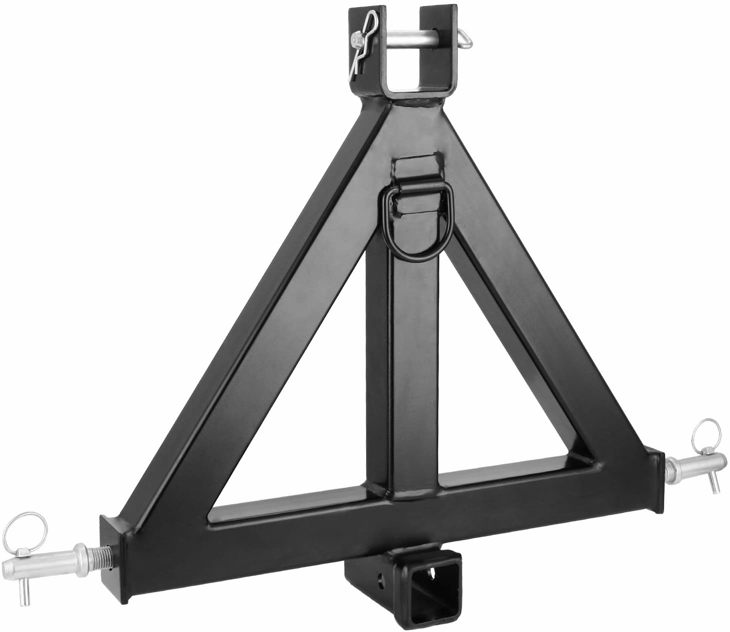 Mophorn 3 Point Trailer Hitch Heavy Duty 2In Receiver Hitch Category 1 33In Hitch Attachments Tow Hitch Drawbar Adapter Black (Heavy Duty Trailer Hitch)