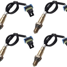 Maxfavor 4Pcs Oxygen Sensor 234-4815 Upstream & Downstream O2 Sensor for 2010 Buick Lacrosse 3.0L 3.6L, Buick Allure GMC Chevrolet 3.0L 3.6L 2012-2009