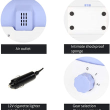 STYLOOC Automotive Cooling Fan, 12V DC Cooling Air Circulation Fan, 2-Speed Adjustable Air Outlet, Safe Leafless Fan for Cars, SUVs, Trucks and Boats