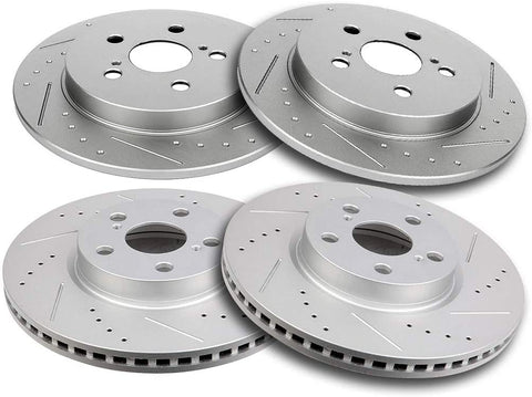 OCPTY Brake Rotors kit, Complete Brake Rotors Set Fit for 2009-2010 for Pontiac Vibe,2009-2019 for Toyota Corolla,2009-2013 for Toyota Matrix