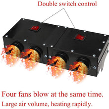 MACHSWON Portable Car Heater for Windshield, High Power Car Heater Kit, 12V 500W Air Heater, Demister Defroster Fast Heating Fan