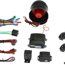 KKmoon Car Vehicle Security System Universal Burglar Alarm Protection Anti-Theft System with 2 Remote Contoller