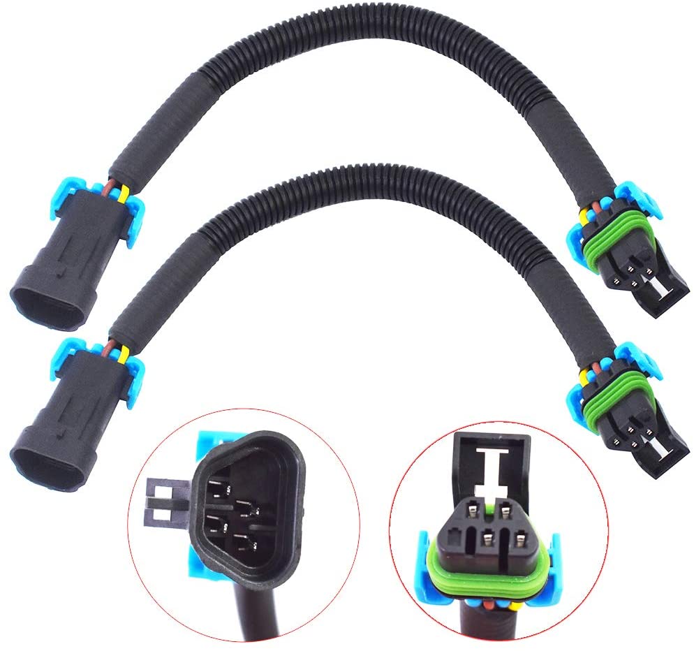 labwork 2Pcs 12inch Oxygen O2 Sensor Header Extension Harness for 2010-2013 Camaro /2005-2013 Corvette LS2 LS3 LS7