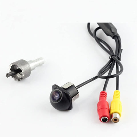 EKYLIN Car Auto Rear View Backup Camera Flush Mount Housing Waterproof 18.50mm Hole Saw Drilling