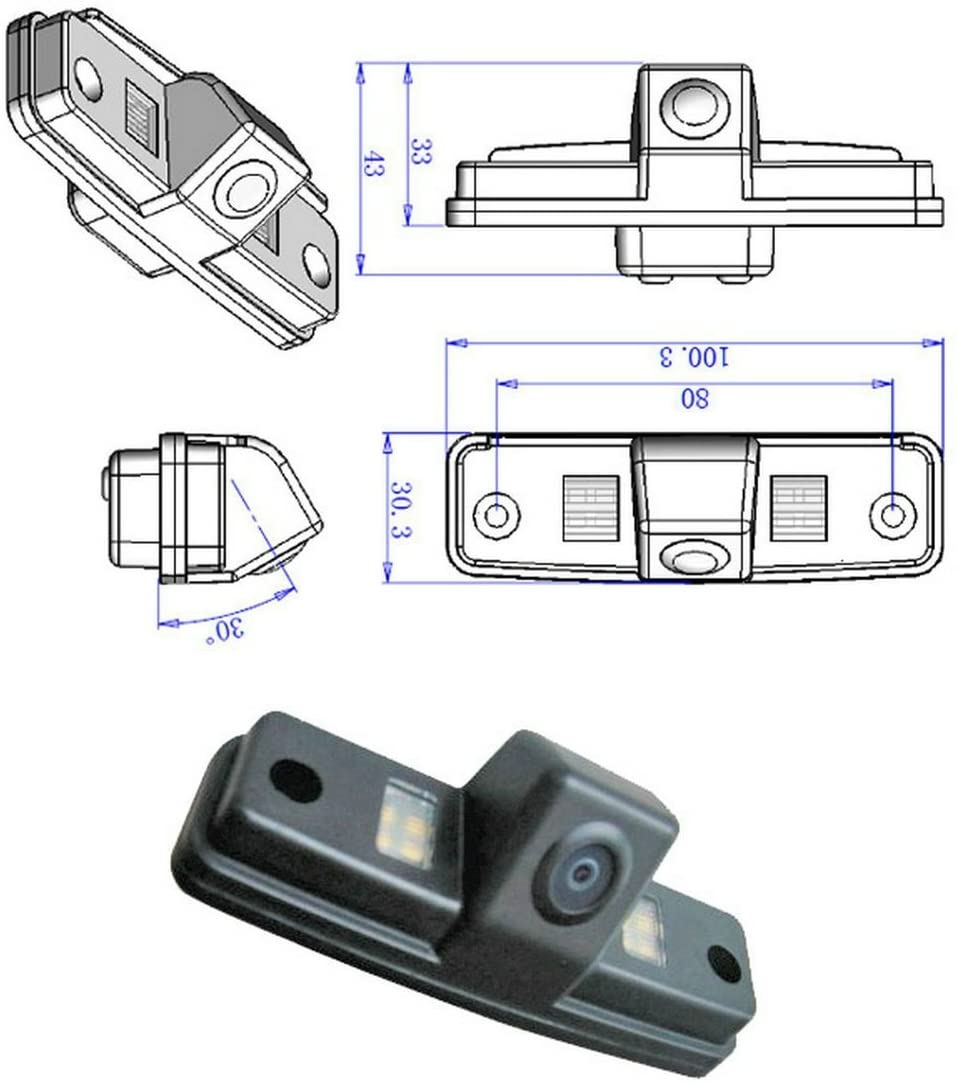TheCoolCube CCD Chip Car Back Up Rear View Reverse Reversing Parking Camera for Subaru Forester Outback Impreza Sedan