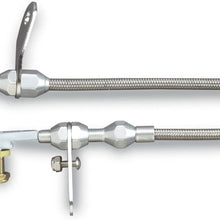 Lokar XKD-2727HT Kickdown Cable Kit with Black Stainless Steel Housing and Black Aluminum Fittings for Chrysler 727 Transmission