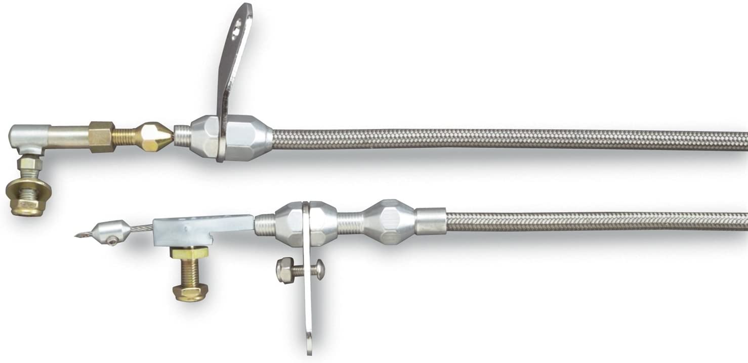 Lokar KD-2AODU Black Kickdown Cable Kit for Ford AOD Transmission