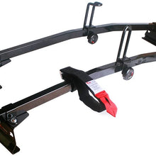 Vantech Universal Steel M3000 Ladder roof Van Rack w/ 60" Angled Bars Black