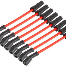 X AUTOHAUX Spark Plug Wire Set for Escalade Base 5.3 6.0L 2002-2006 - Straight Boot