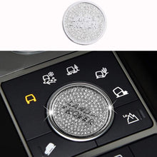TopDall Electronic handbrake Bling Crystal Shiny Diamond Accessory Interior Sticker Compatible with Land Rover