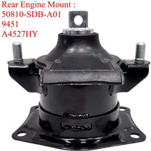 3.0 V6 Engine Motor Mount Transmission Support Kit Replacement for 2003 2004 2005 2006 2007 Honda Accord 3.0L and 04 05 06 Acura TL 3.2L, 2004-2008 Acura TL 3.5L A4527HY A4526HY A4525 A4544 A4517 A452