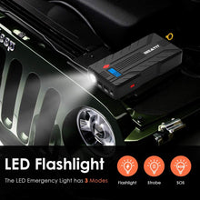 Beatit QDSP 1200A Peak 16500mAh 12V Portable Car Lithium Jump Starter (up to 8.0L Gas and 6.0L Diesel) Battery Booster Phone Charger Power Pack with Smart Jumper Cables B7