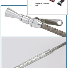 Lokar 1220024 Anchor-Tight Brite Flexible Engine Dipstick with Lock for Chevy Small Block Transmission