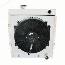 CoolingSky 3 Row Aluminum Radiator +Shroud w/14 Inches Fan for Ford Mustang Falcon Caliente Comet 1960-1966