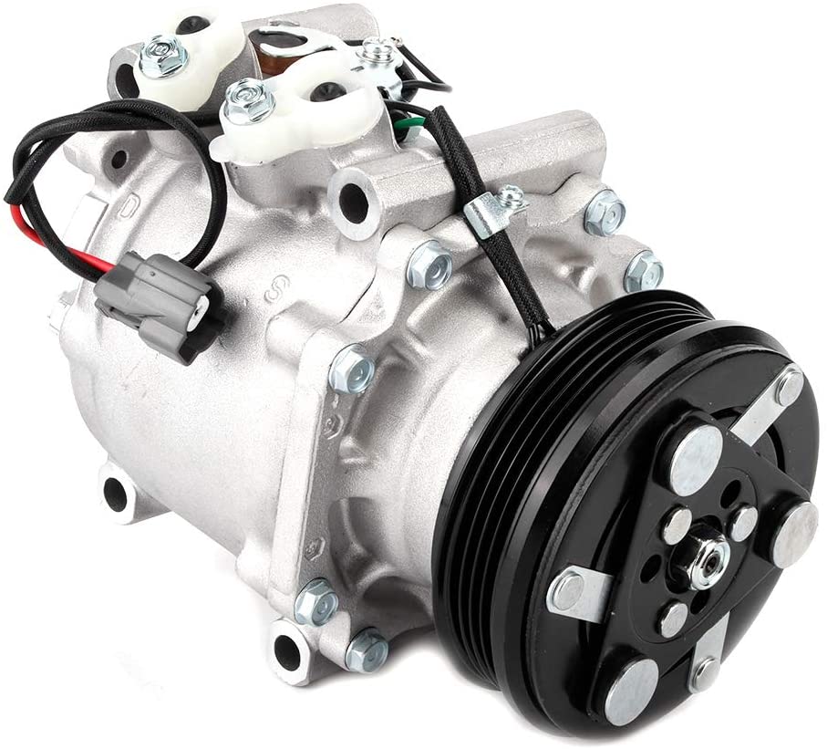 Qiilu 38800-P06-A02 38800-P2F-A01 AC Compressor Replacement Part for Honda Civic del Sol 1.5L 1994-1995 Air Condition Compressor