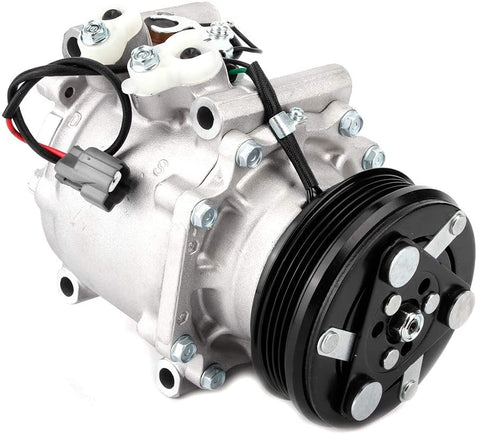 Qiilu 38800-P06-A02 38800-P2F-A01 AC Compressor Replacement Part for Honda Civic del Sol 1.5L 1994-1995 Air Condition Compressor