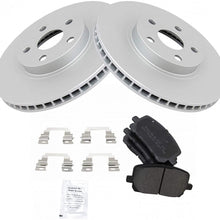 Posi Semi Metallic Brake Pad & E-Coated Rotor Front Set For Corolla