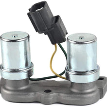 28300-P24-J01 Transmission Dual Shift Solenoid Compatible with 96 97 98 99 00 Honda Civic CR-V del Sol Civic AT 28300P24J01 Lock-up Solenoid Transmission Control Solenoid Module CR CRV