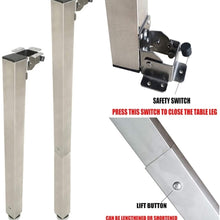 DAXINYANG Colorful Linght 1PCS Camper Telescopic Table Leg Folding Adjustable Height for Caravan Campervan Motorhome RV Folding Table Mount (Color : Silver)