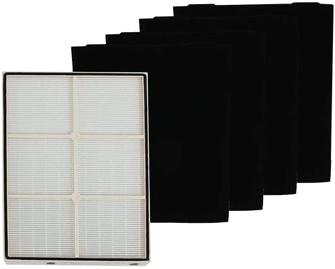 LifeSupplyUSA Replacement Filters Compatible with Whirlpool 1183054K (1183054), 2 HEPA Filters and 8 Carbon Filters 8171434K 8171434 Whispure Air Purifier Models AP350 AP450 AP510 AP45030HO, 2 Sets